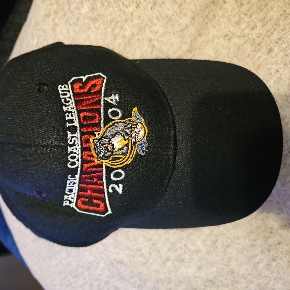 New Era Sacramento Rivercats 2004 Champions Hat Adjustable Strap Black (A-43)